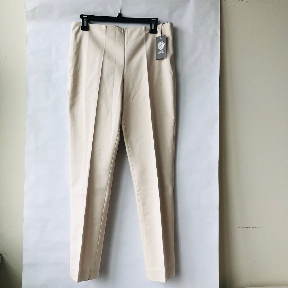 Vince Camuto  Ankle  Pants With Side Zipper Cool Beige Size 8 - Picture 2 of 10